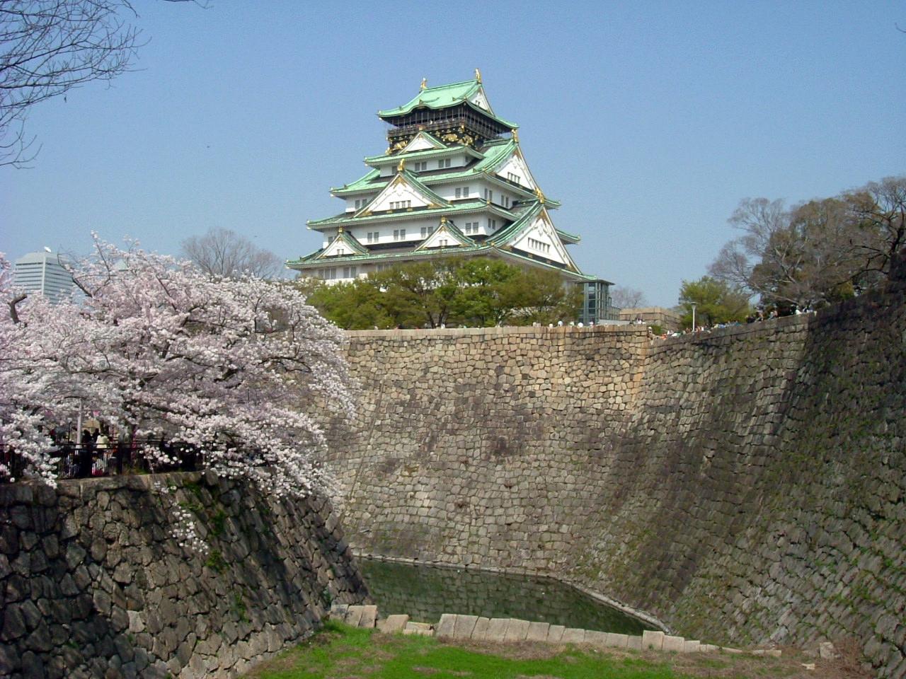 Cherry blossom at Osaka Castle Park, 1-1 Osakajo, Chuo Ward, Osaka