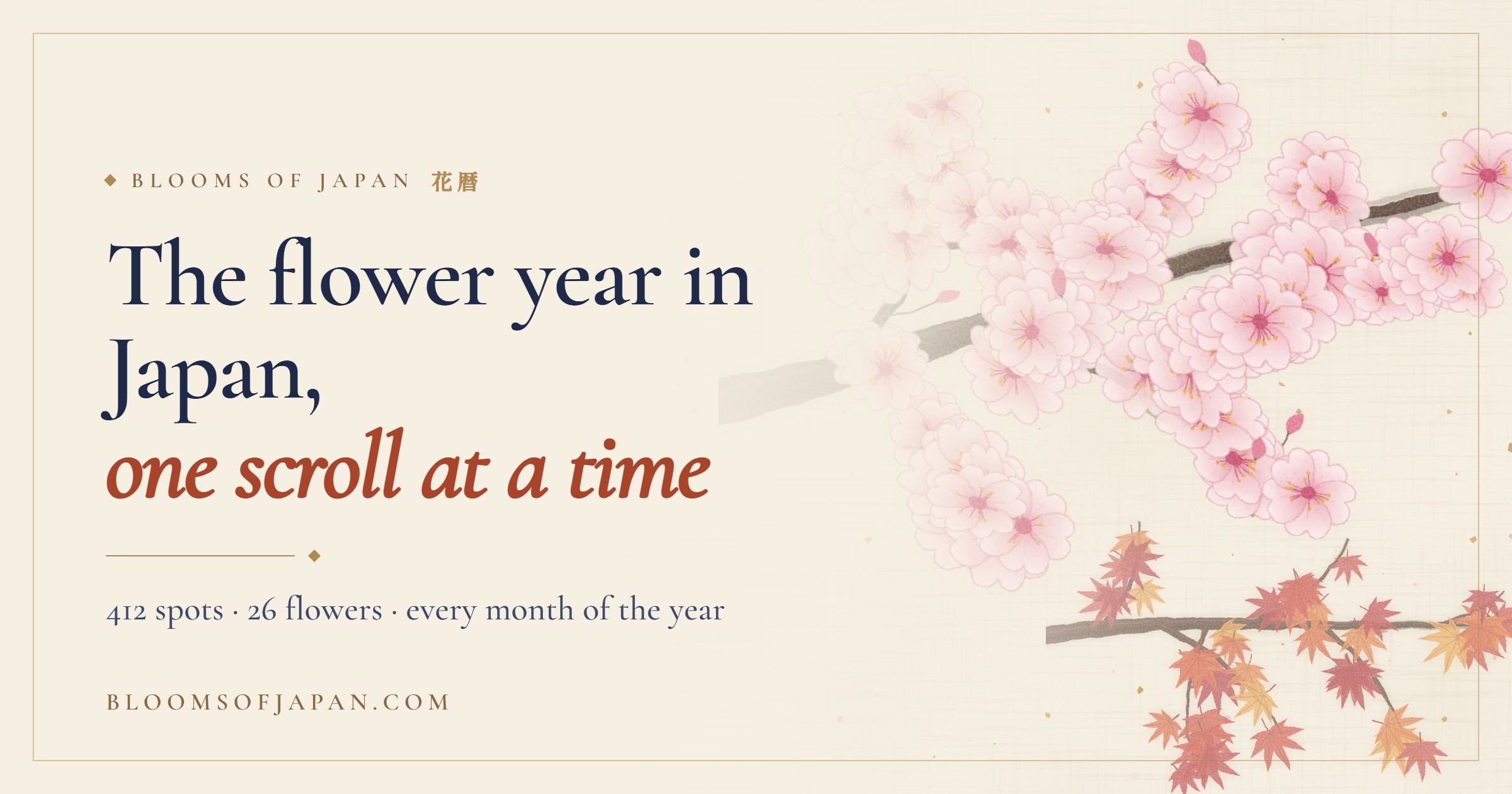I built a year-round flower calendar for Japan because everyone only plans around sakura